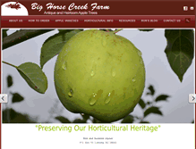 Tablet Screenshot of bighorsecreekfarm.com